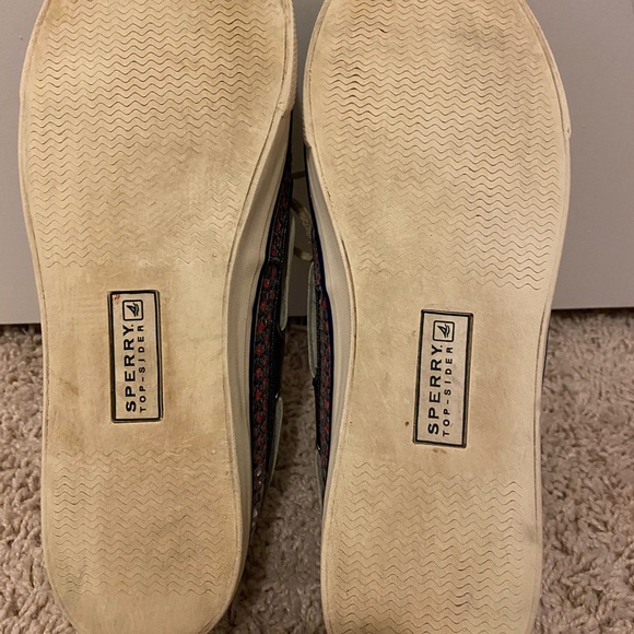 Sperry Top Sider Navy, Red Sequin Dot Shoes - Picture 4 of 4